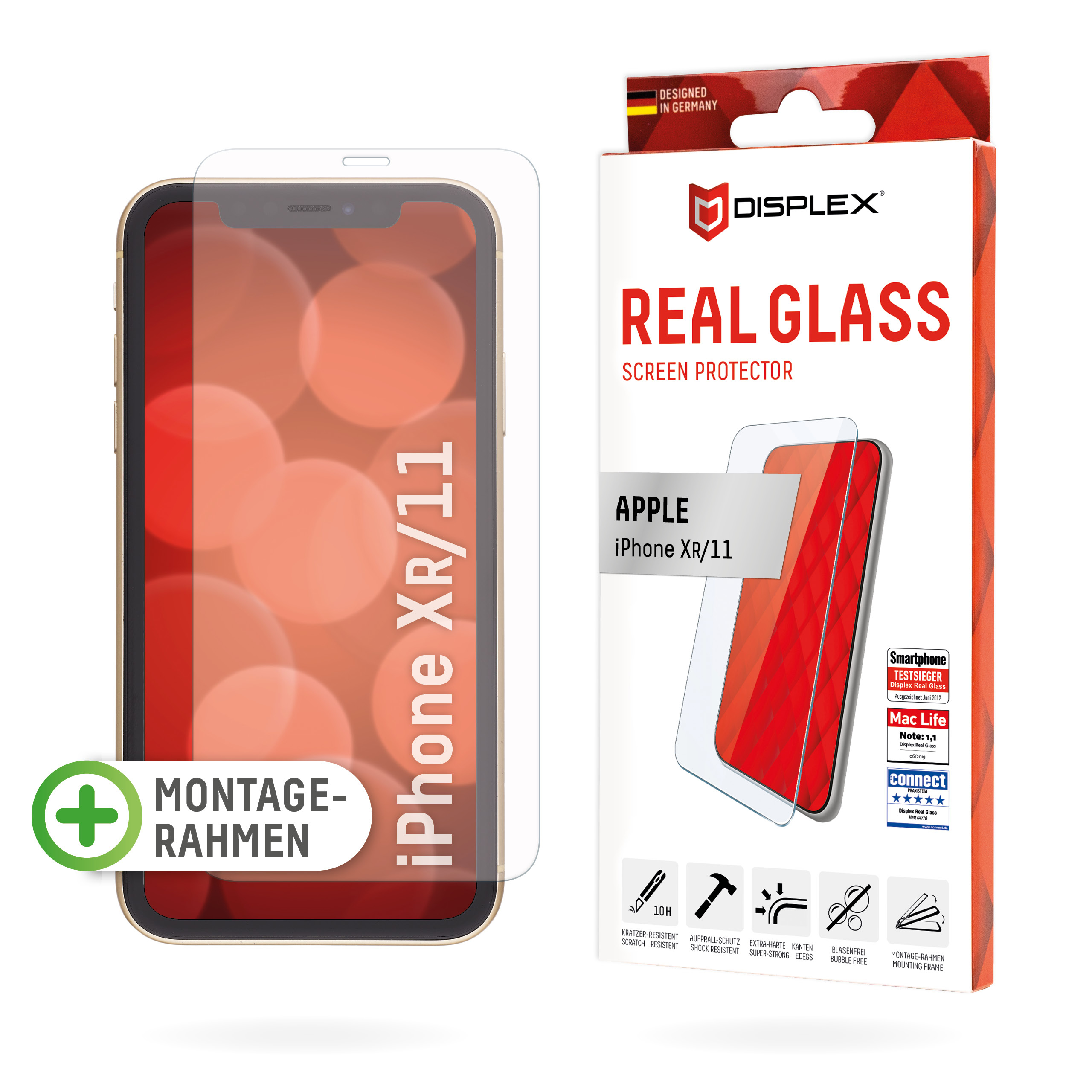 DISPLEX Real Glass für Apple iPhone 11, XR – Ansicht 1