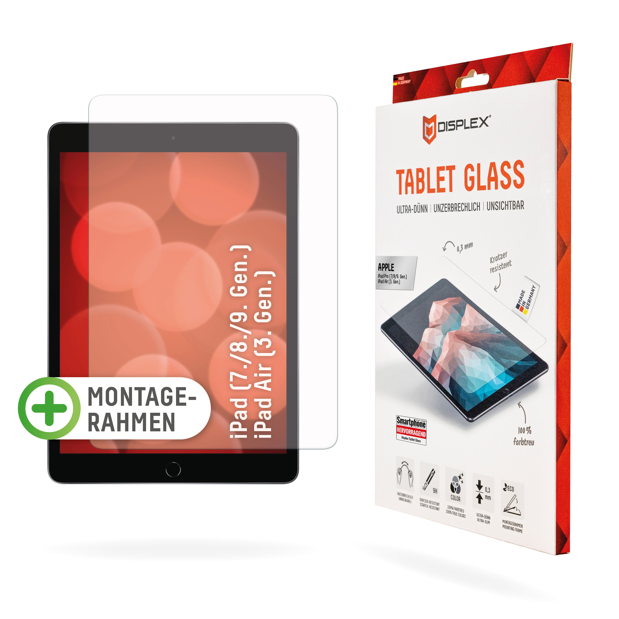 DISPLEX Tablet Glass iPad -7/8/9 Gen-/Air -3. Gen- – Ansicht 1