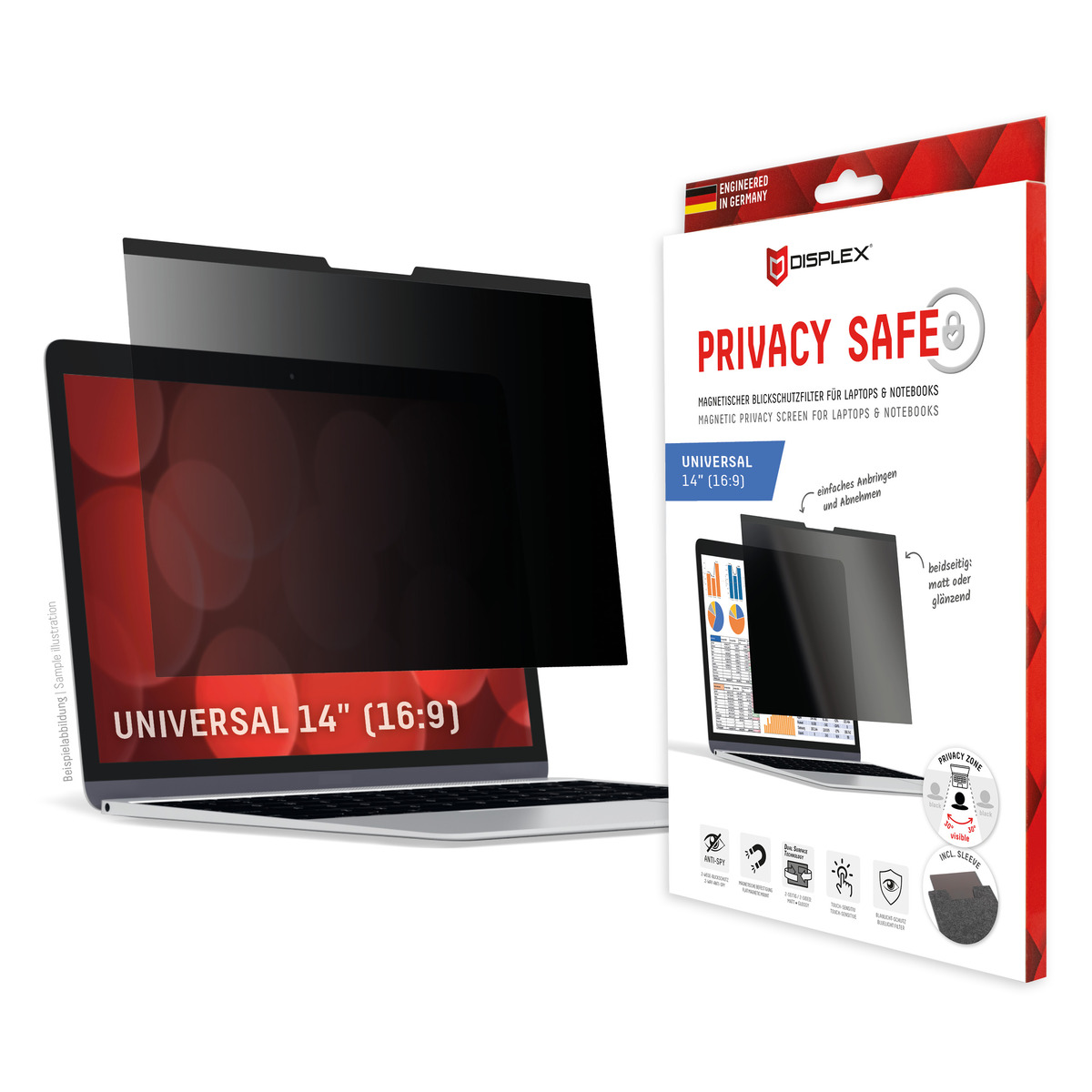 DISPLEX Privacy Safe Universal 14", 16:9