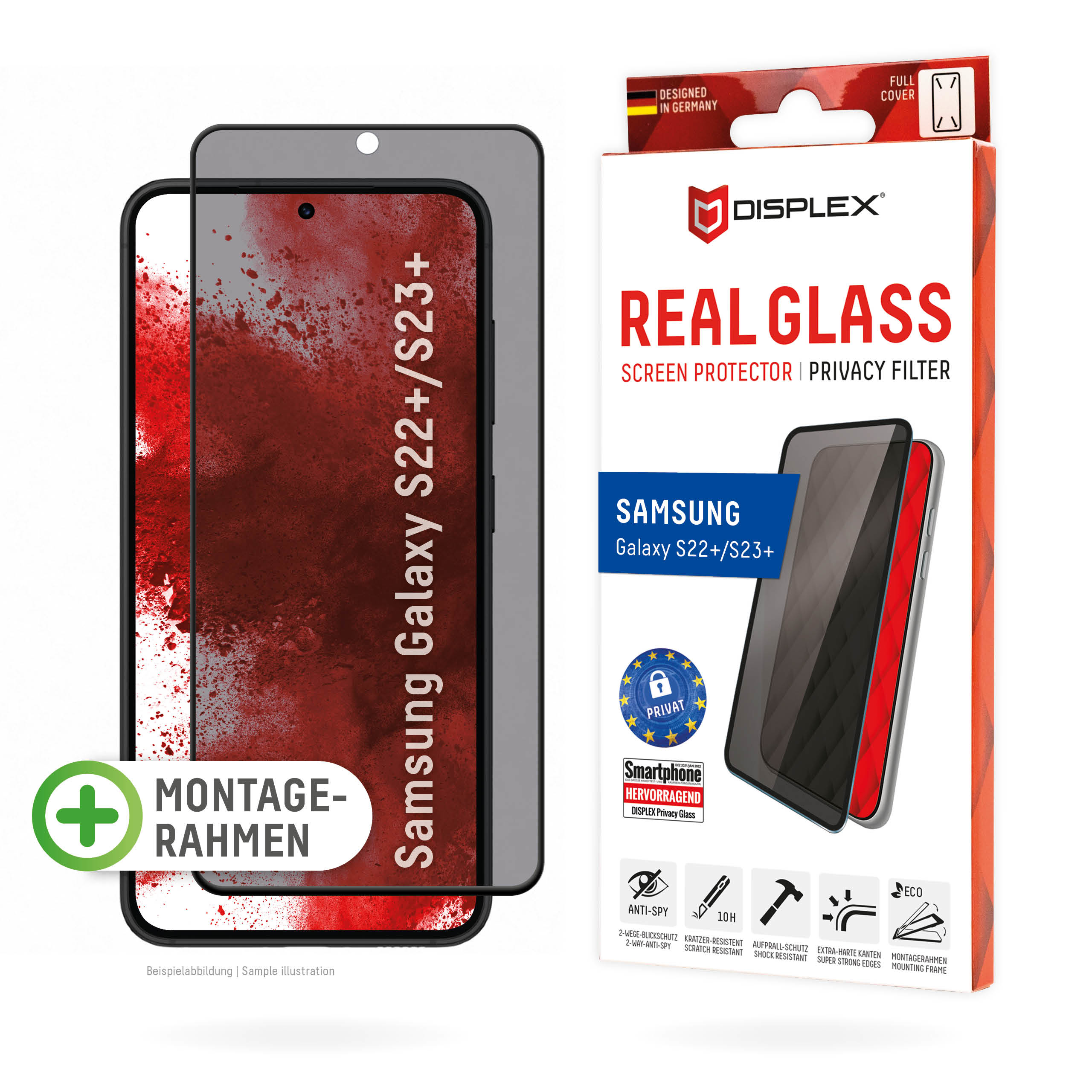 DISPLEX Privacy Glass FC Samsung Galaxy S22+/S23+ 107322272_8110642389