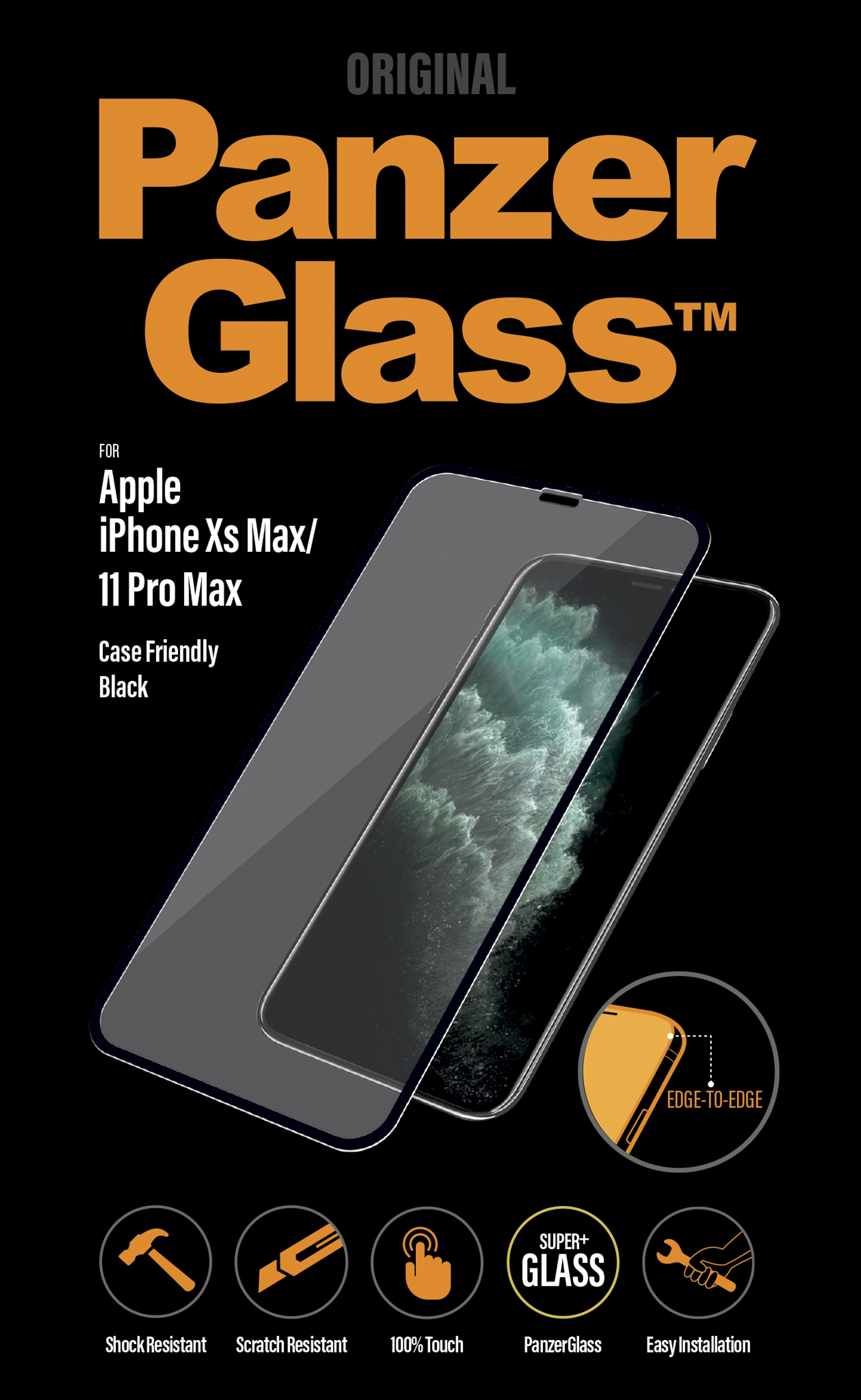 PanzerGlass E2E iPhone 11 Pro Max, CF, Black 73337133_2301176378