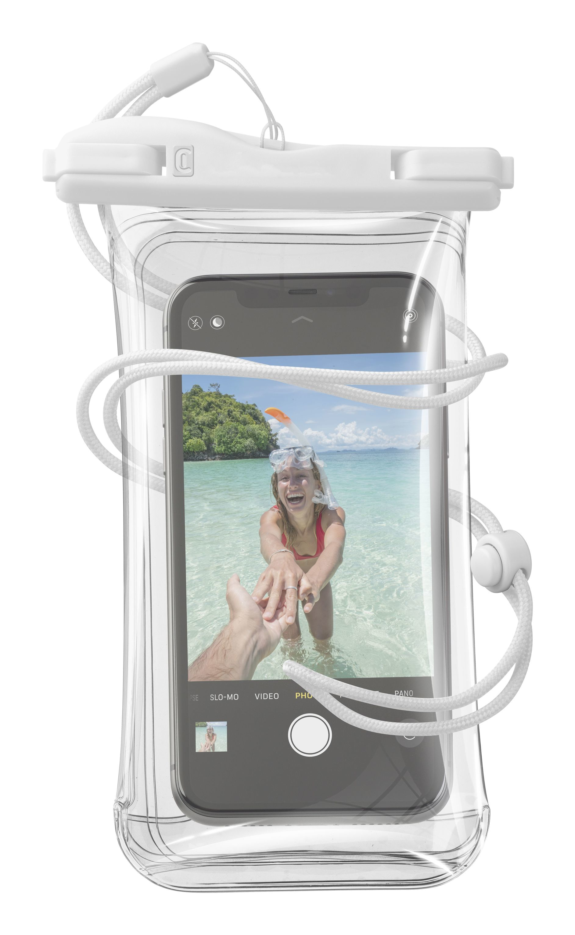 Cellularline Voyager waterproof case universal Weiß – Ansicht 1