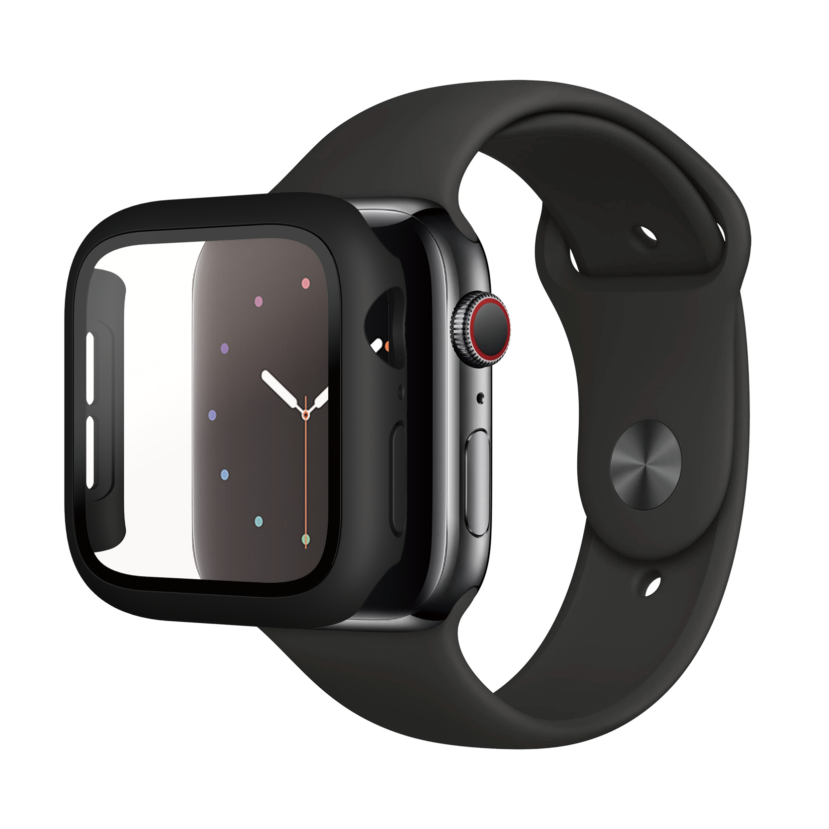 PanzerGlass FullBody Apple Watch 4/5/6/SE 44mm Antibakt Black ff2668eb78cc40f86512ad22d5a5742e
