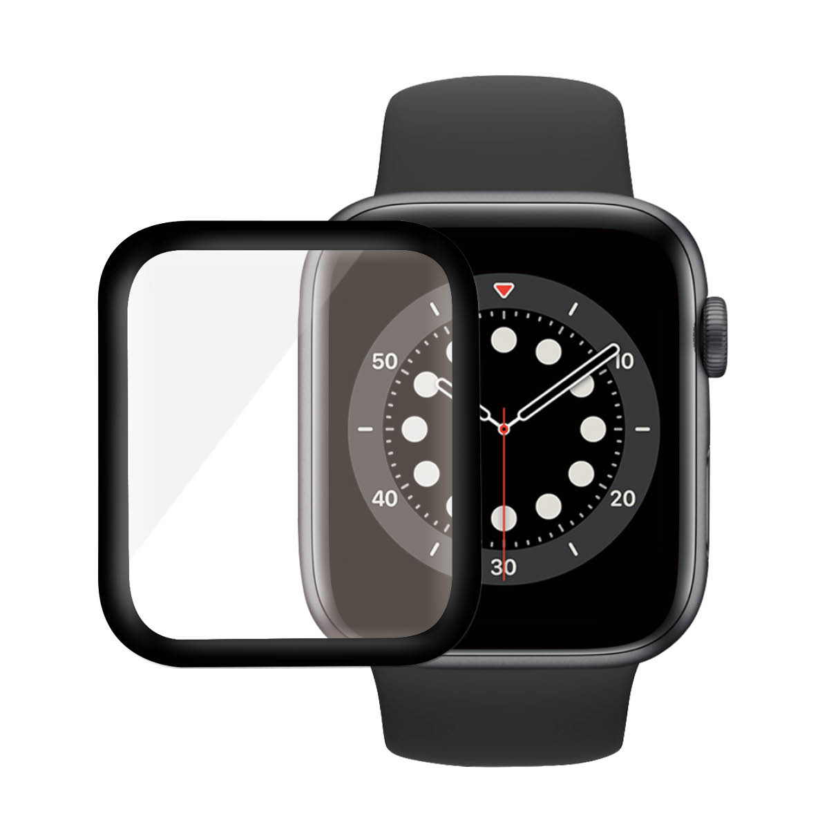 PanzerGlass f. Apple Watch Series 4/5 44mm, Black