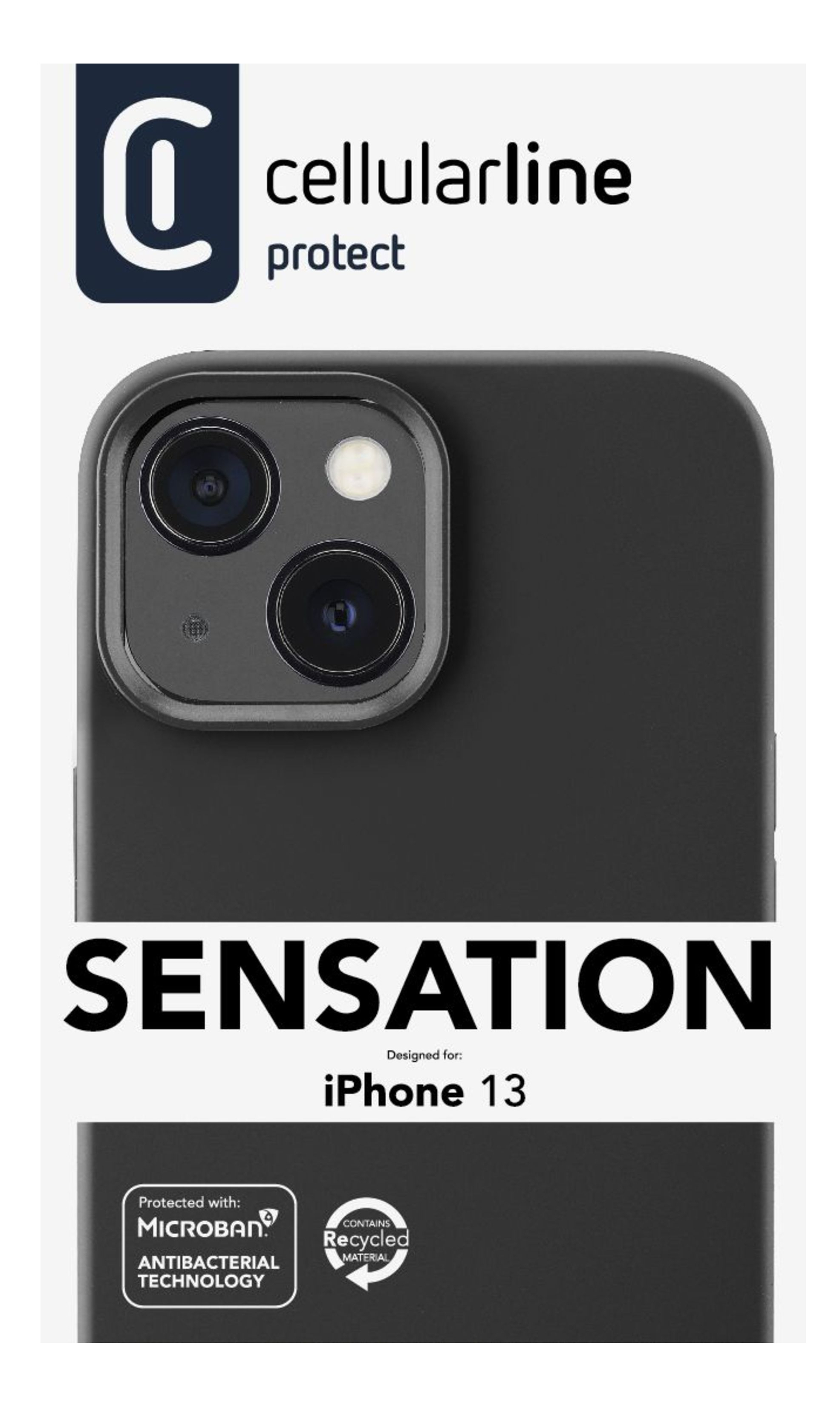Cellularline Case SENSATION f. iPhone 13, black 5fc018eba20b7857872b179ea27343c768430810