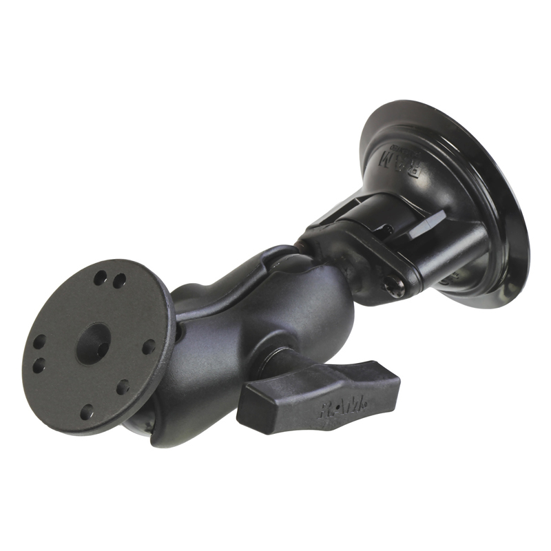 RAM Mounts Saugfuss-Set runde Basisplatte, kurz Arm, C-Kugel