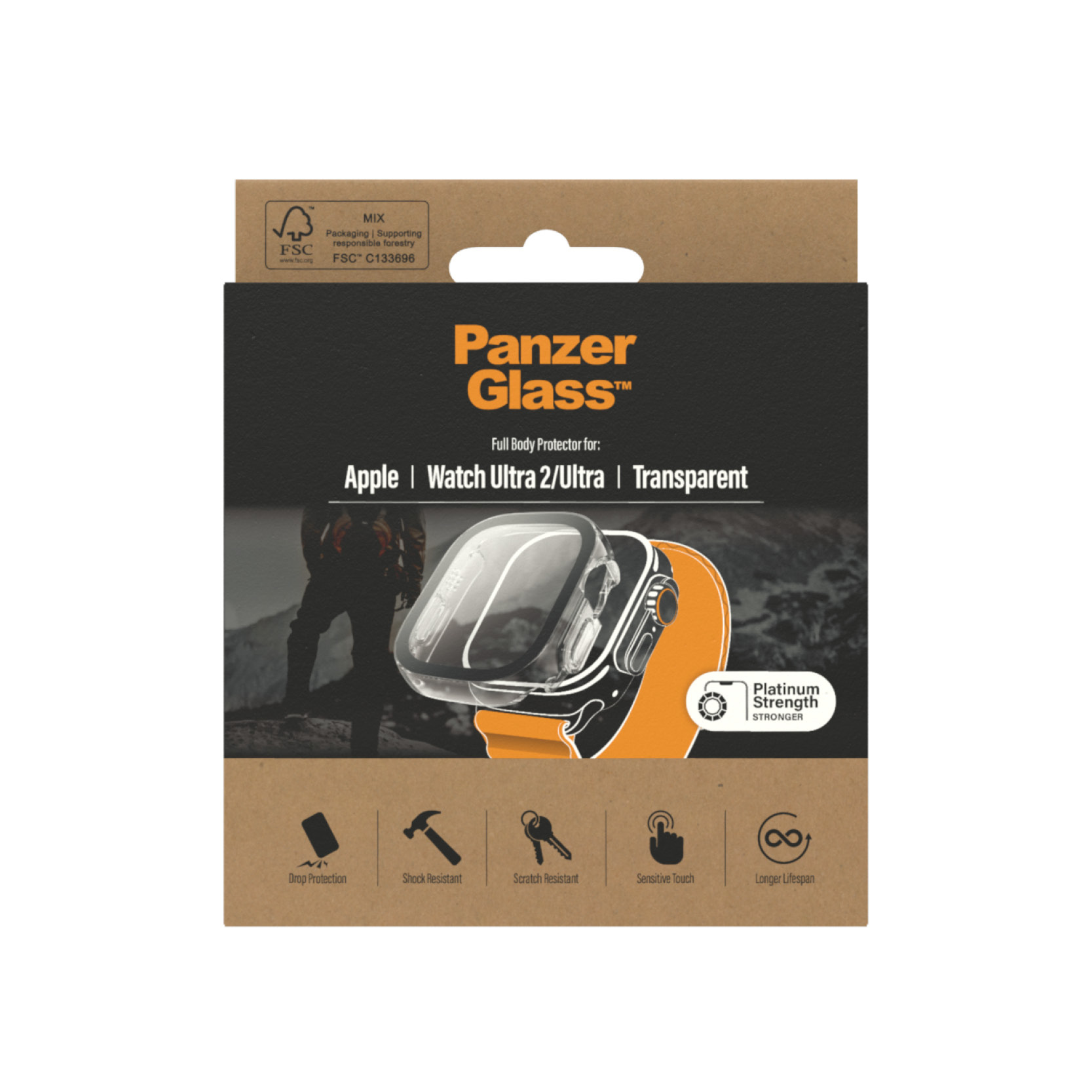PanzerGlass Full Body Apple Watch Ultra 49mm | Transparent 92b8c67da8886d63b7802abe743003a0