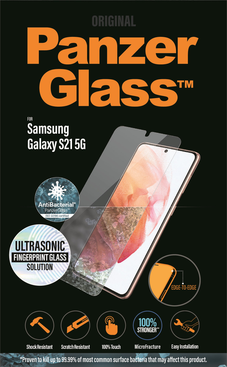 PanzerGlass E2E Samsung Galaxy S21 5G, CF, Antibakt, Black