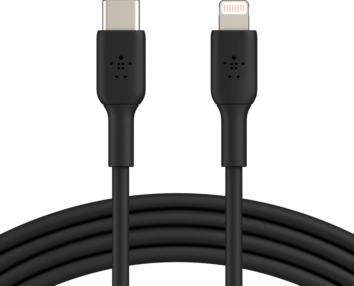 Belkin Lightning/USB-C Kabel PVC, mfi zertifiziert, 1m schwarz