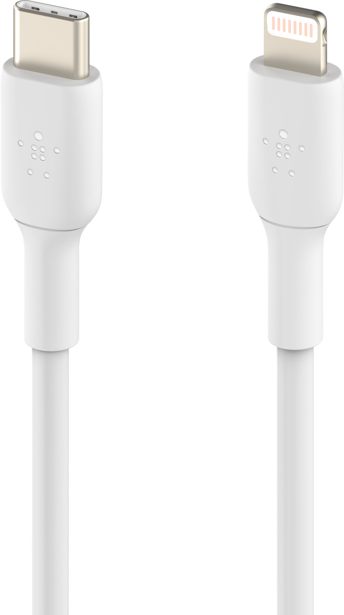 Belkin Lightning/USB-C Kabel PVC, mfi zertifiziert, 1m, weiß