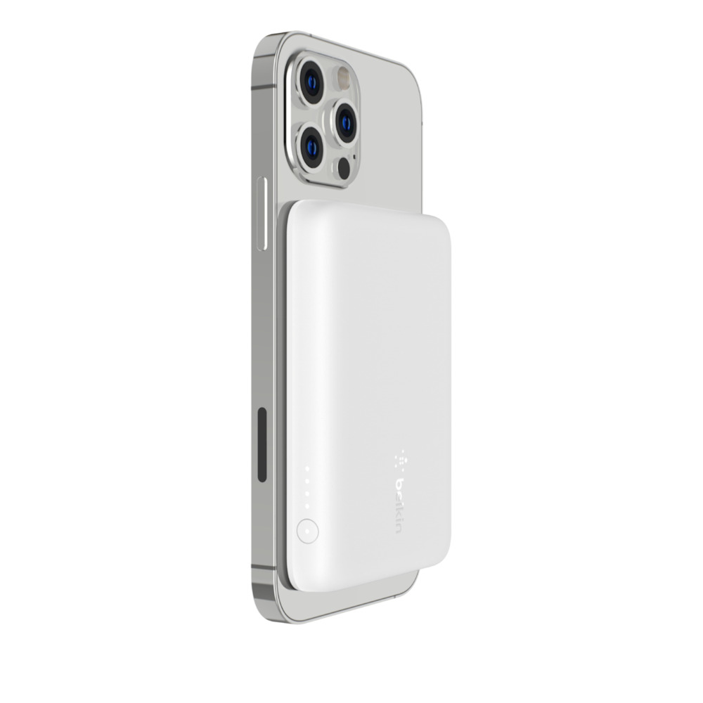 Belkin Magn. drahtlose Powerbank, MagSafe, 2.500 mAh, weiß