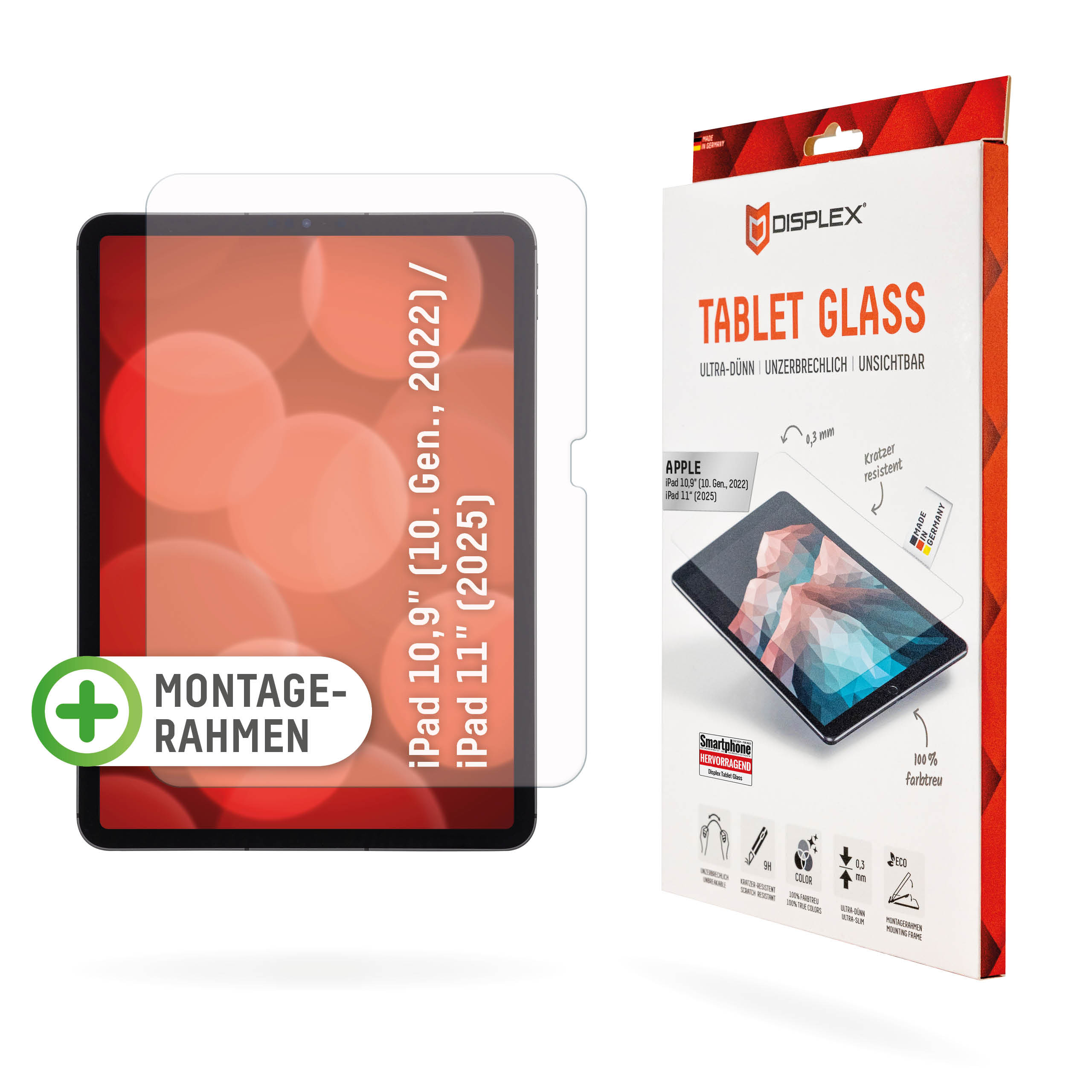 DISPLEX Tablet Glass iPad 10,9" -10. Gen., 2022- – Ansicht 1