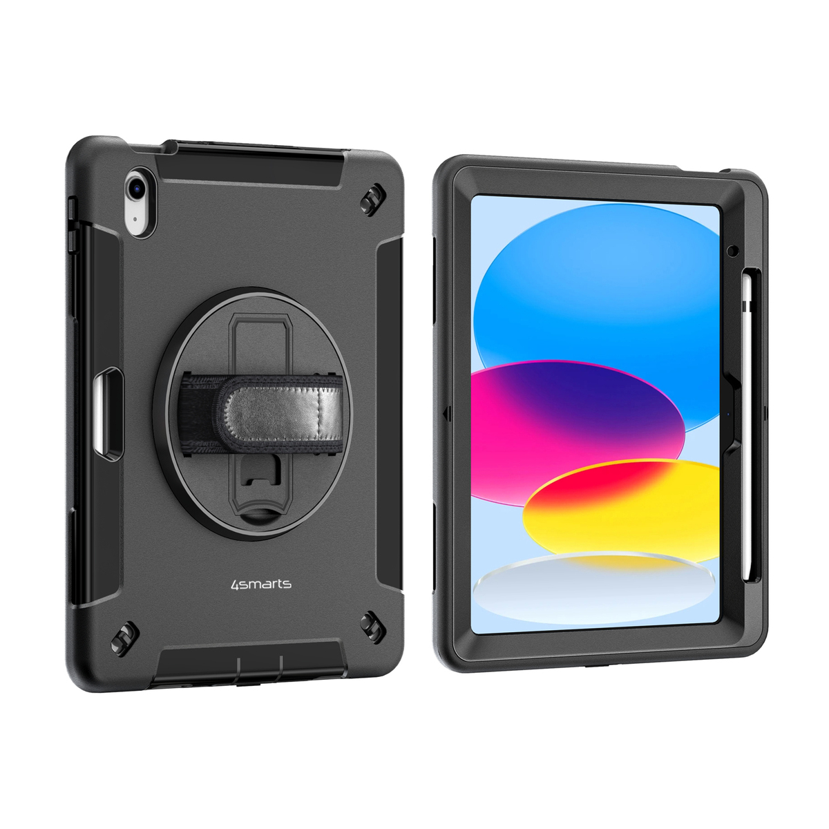 4smarts Rugged Case Grip für iPad 10.9 -2022 10Gen-, schwarz