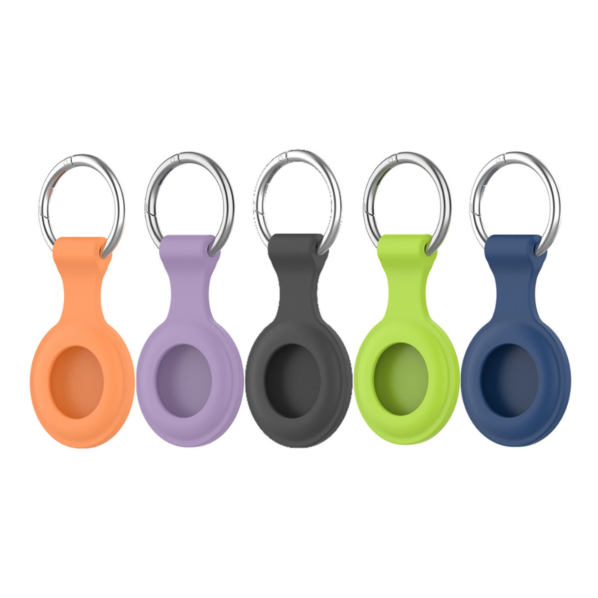 4smarts Silicone Case Set f. AirTags 5 Stk -farblich gemischt-