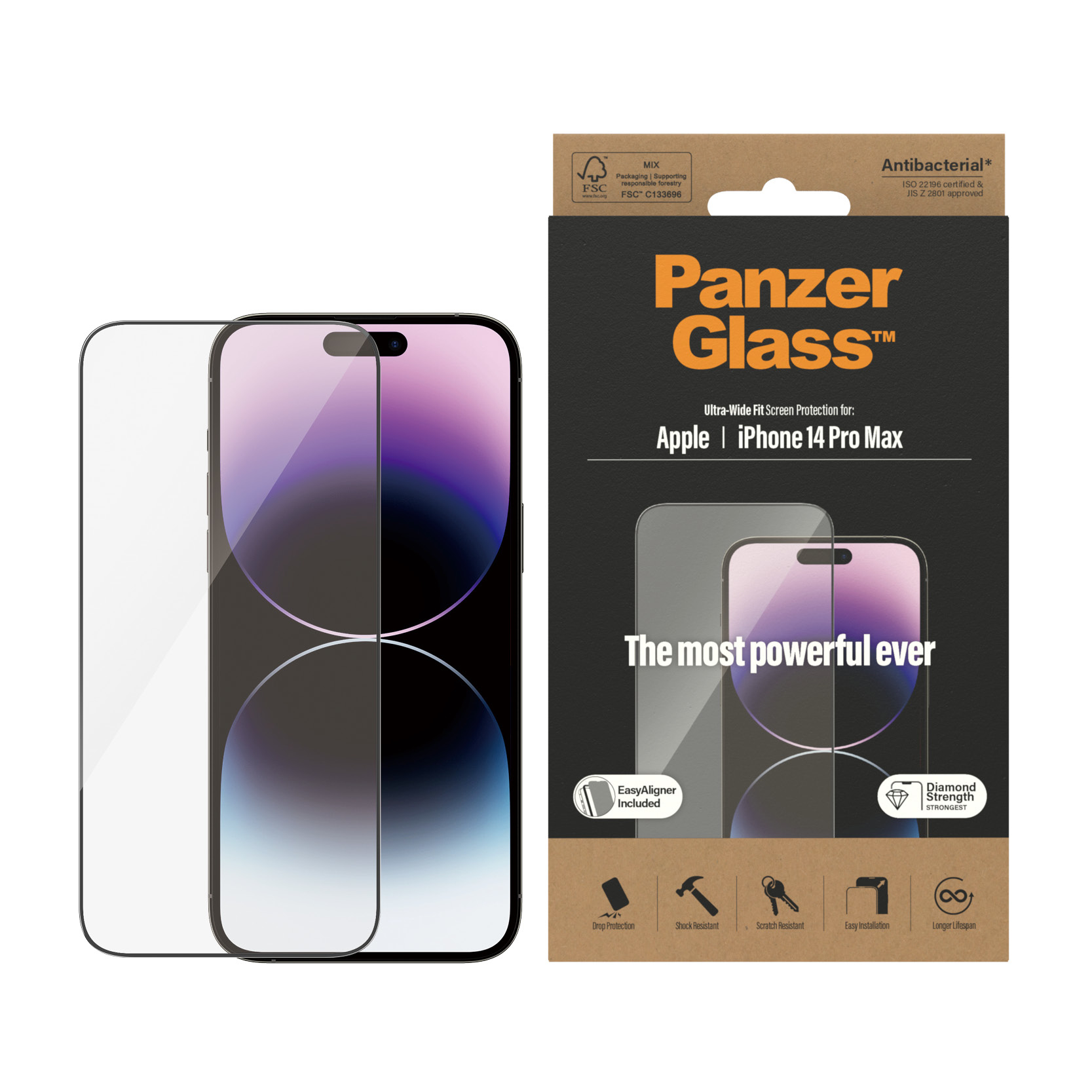 PanzerGlass f. iPhone 14 Pro Max AB w. Applicator 100351508_3053184103