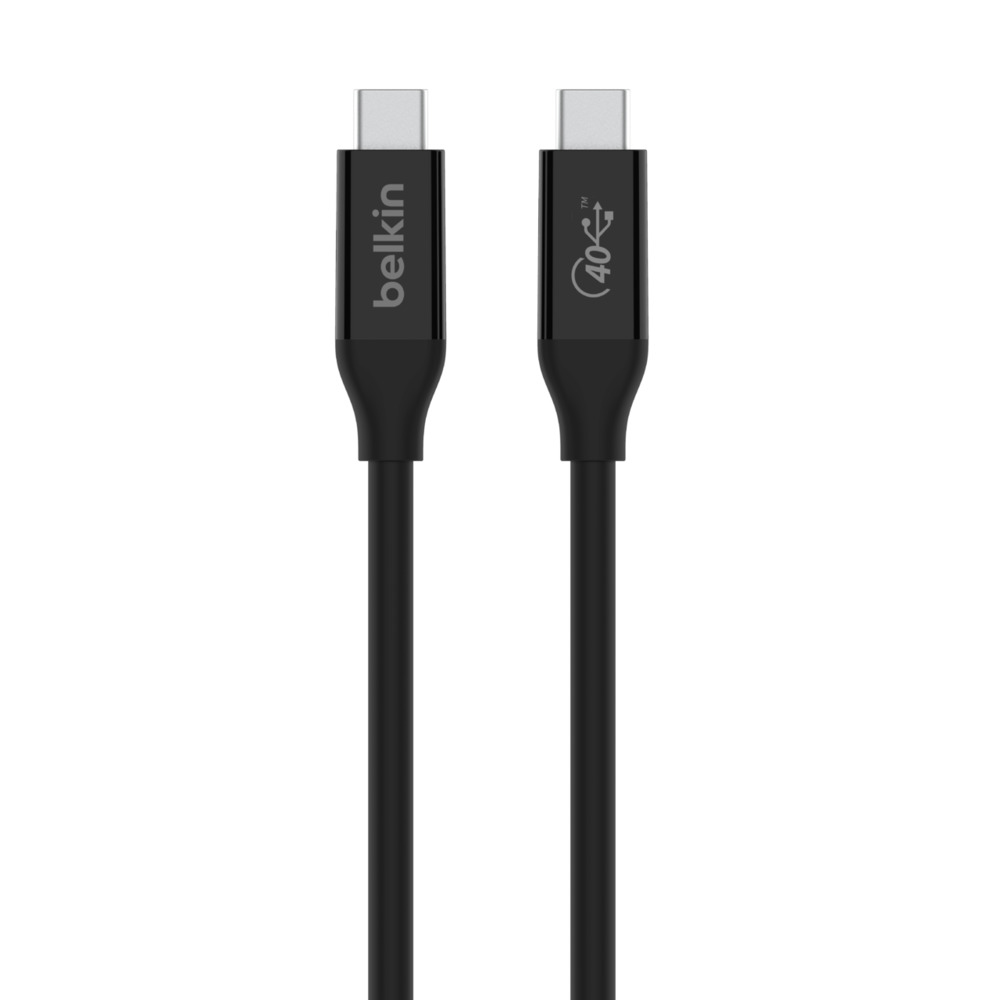 Belkin USB4 Kabel, USB-C/USB-C, 40 Gbit/s, 100W, 0.8m, schwarz