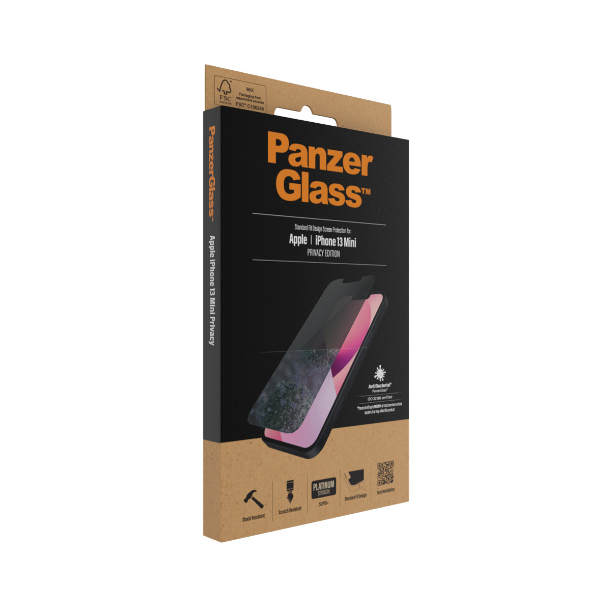 PanzerGlass iPhone 2021 5.4 Privacy Antibakt., Standard Fit 93008073_2513681311