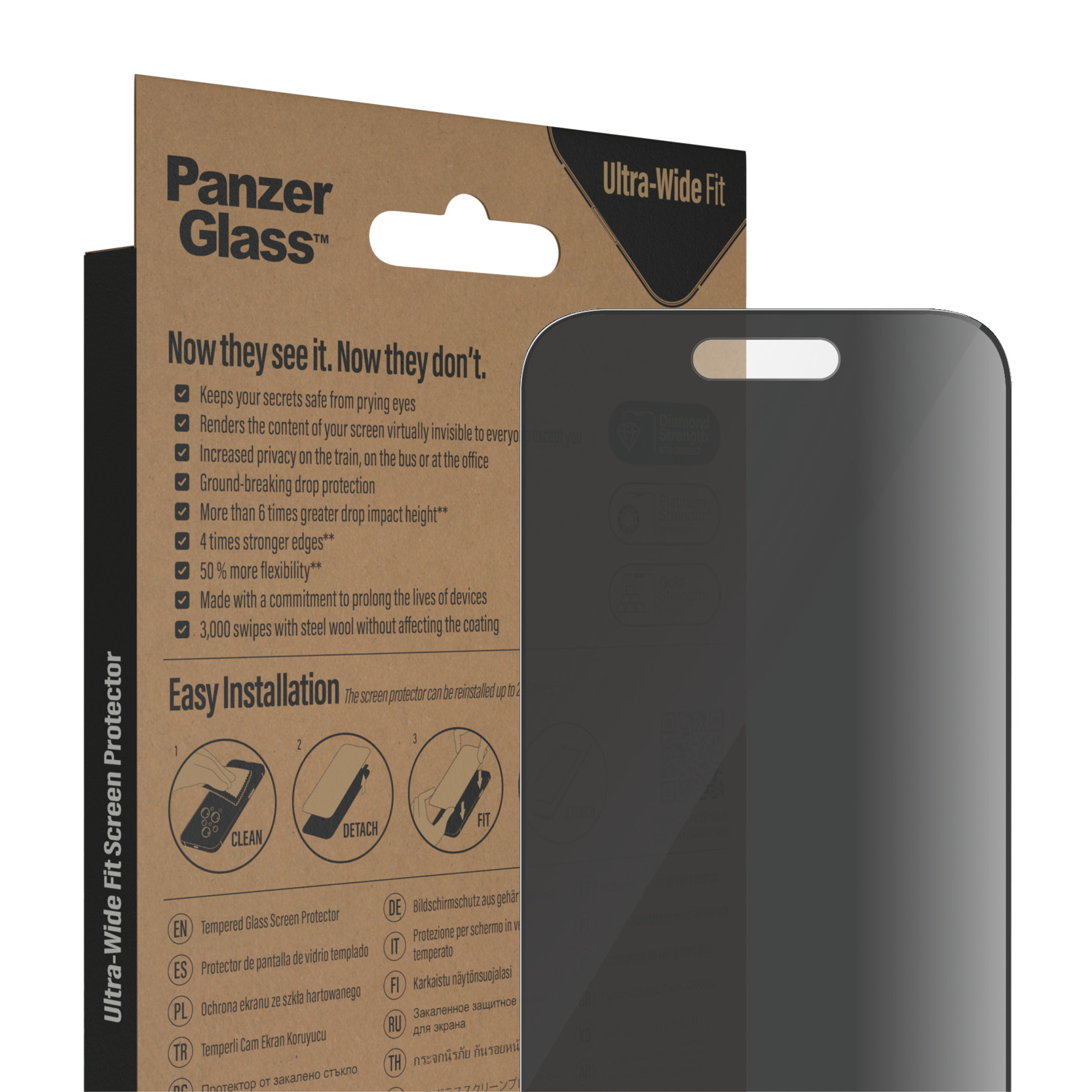 PanzerGlass iPhone 14 Pro Ultrawide Privacy AB 100351516_1996570834