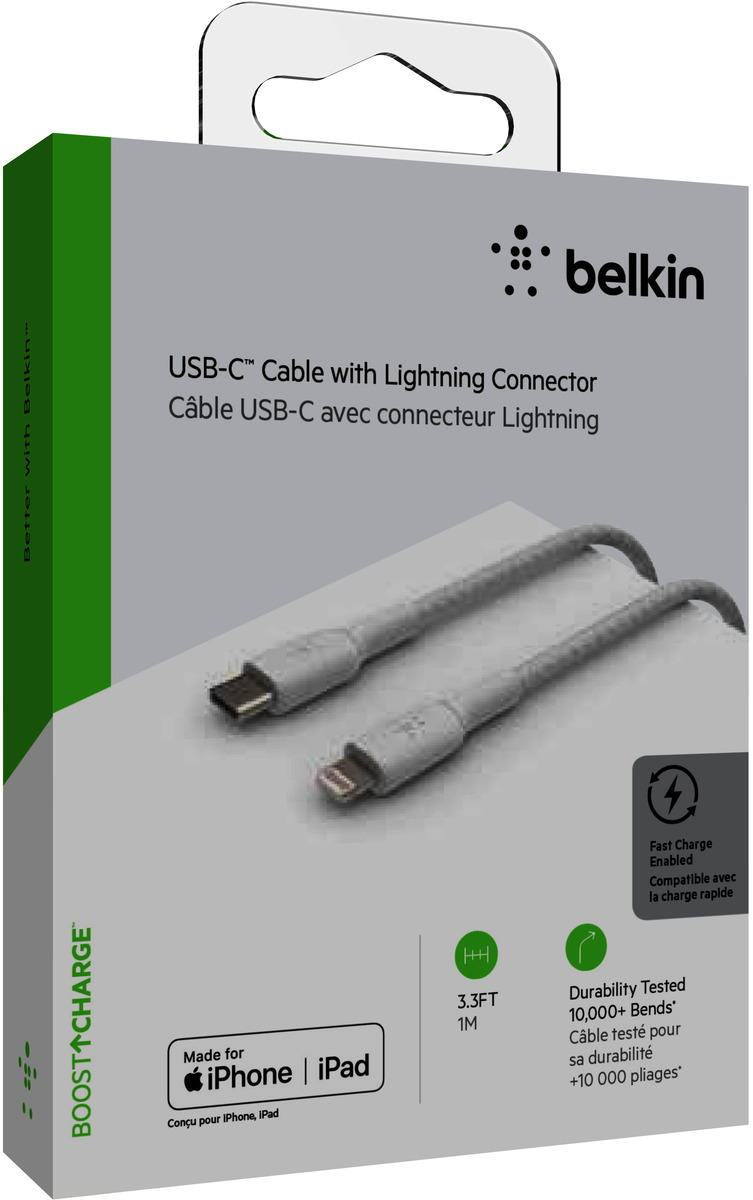 Belkin CAA004BT1MWH Lightning-Kabel 1 m Weiß