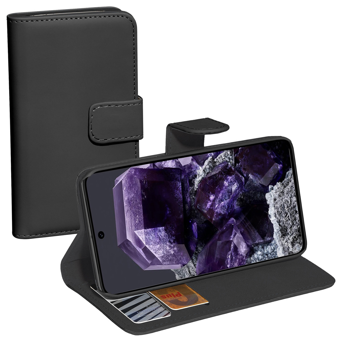 PEDEA Book Cover Classic für Google Pixel 8, schwarz