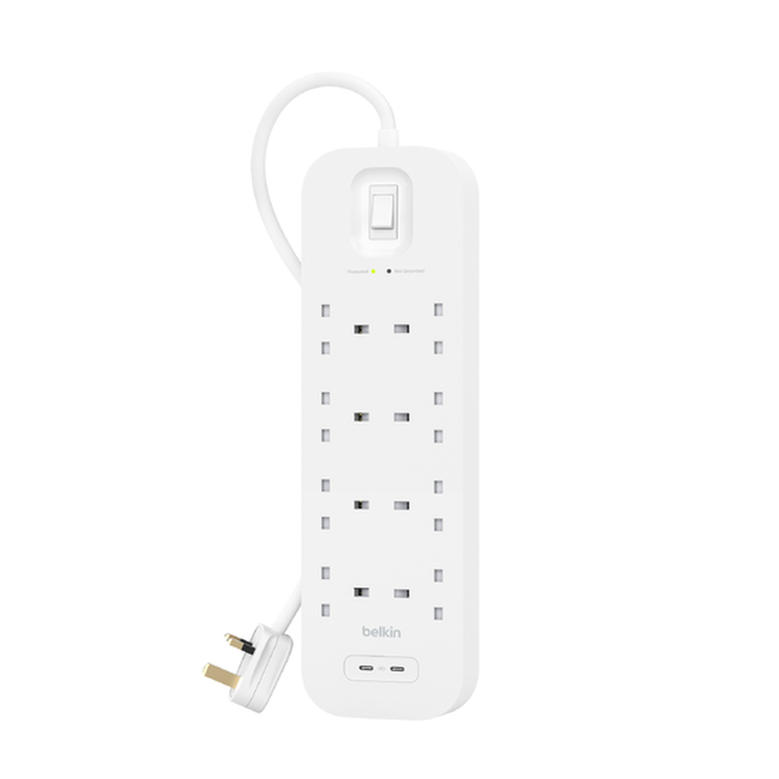 Belkin Surgemaster Steckdosenleiste 8-Fach, 30W 2m Kabel