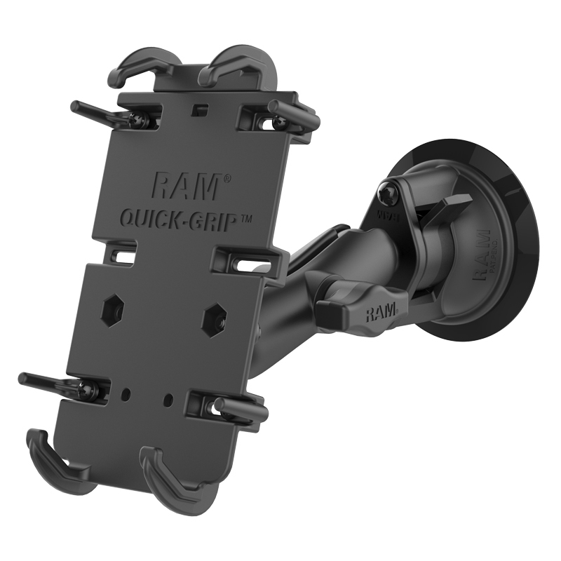 RAM Mounts Quick-Grip Uni Saugfuss, B-Kugel, mittlerer Arm