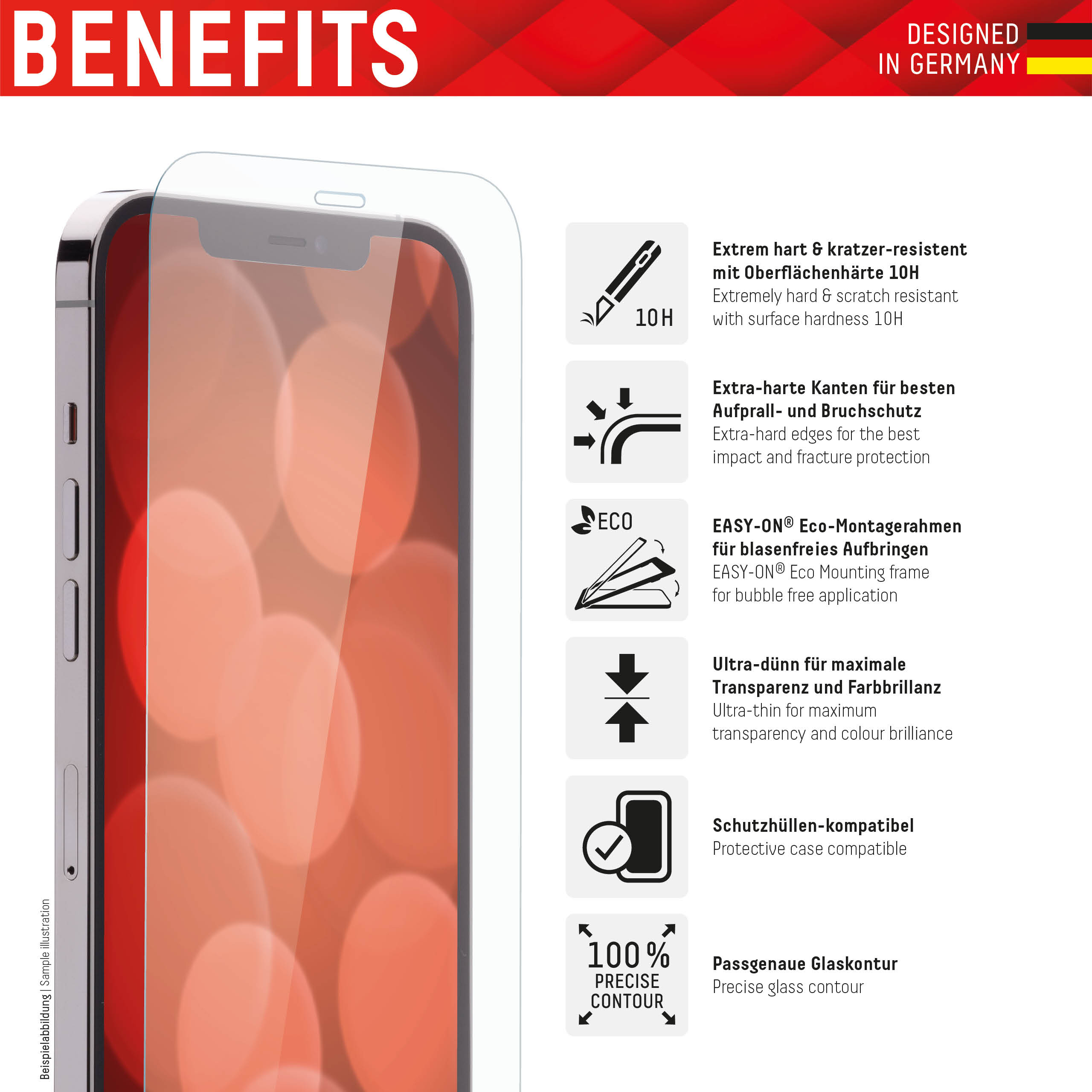 DISPLEX Real Glass Apple iPhone 14, 2022 -6,1"- – Ansicht 2