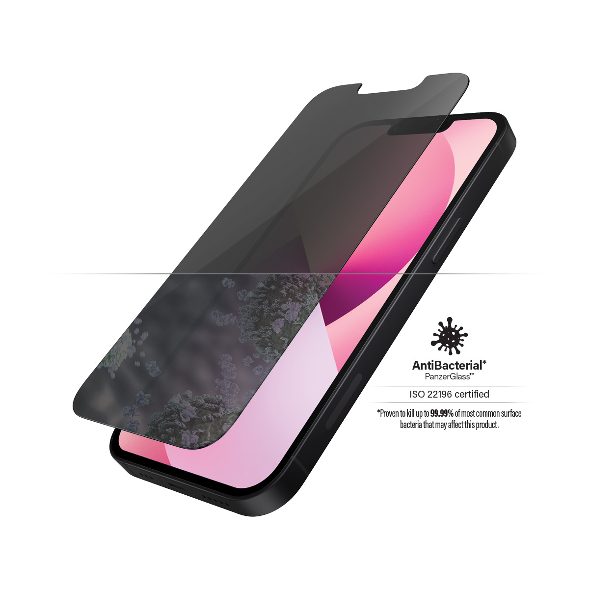 PanzerGlass iPhone 2021 5.4 Privacy Antibakt., Standard Fit 93008073_0535373949