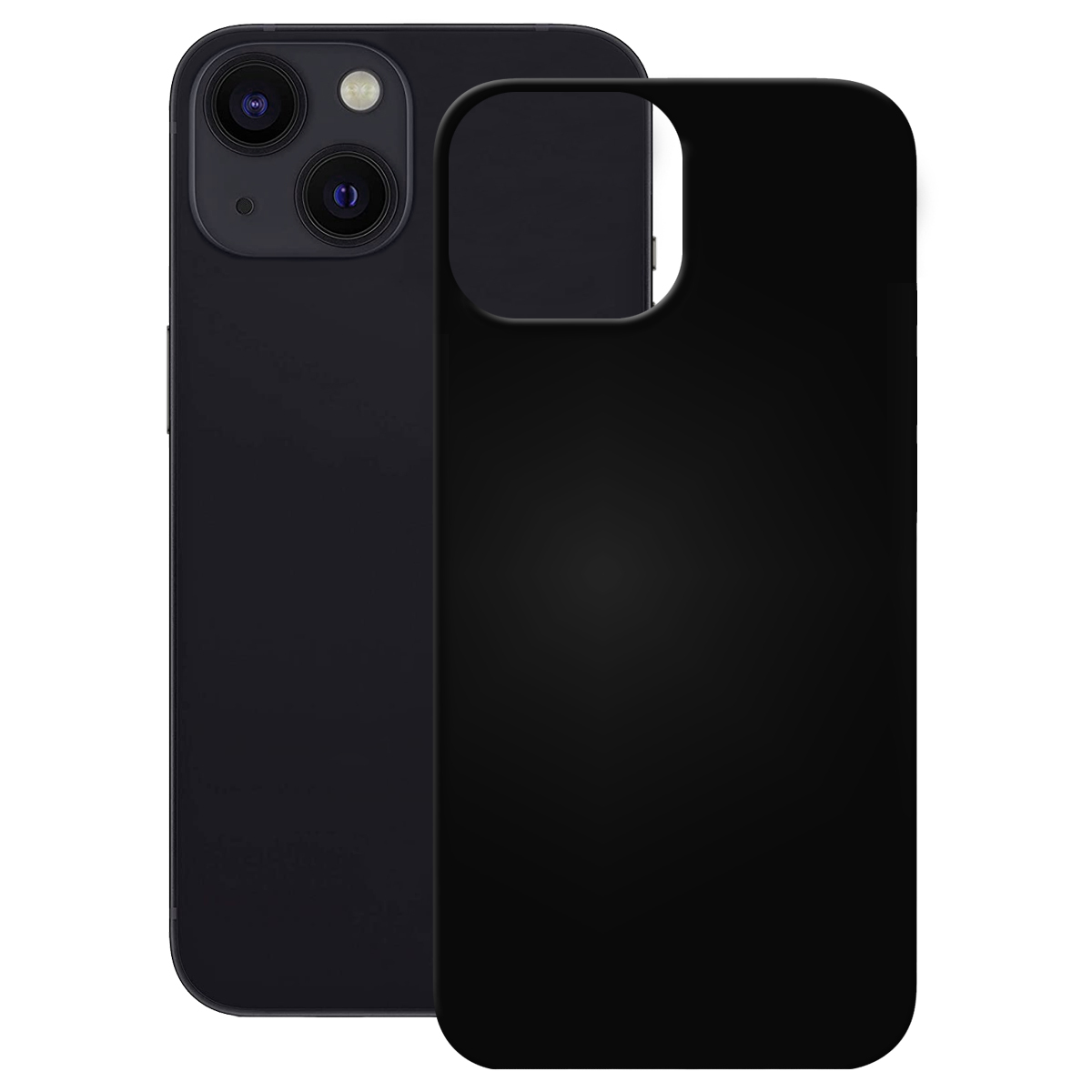 PEDEA Soft TPU Case für iPhone 14, schwarz