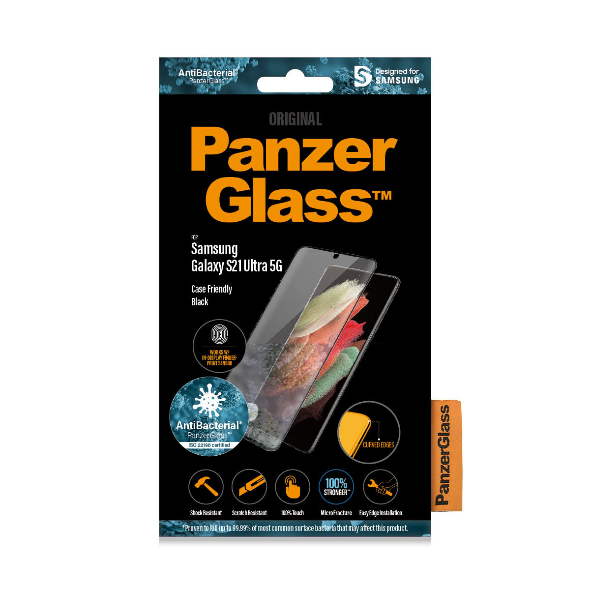 PanzerGlass E2E Samsung Galaxy S21 Ultra Antibakt. CF Fingerpr 87339450_3805895402
