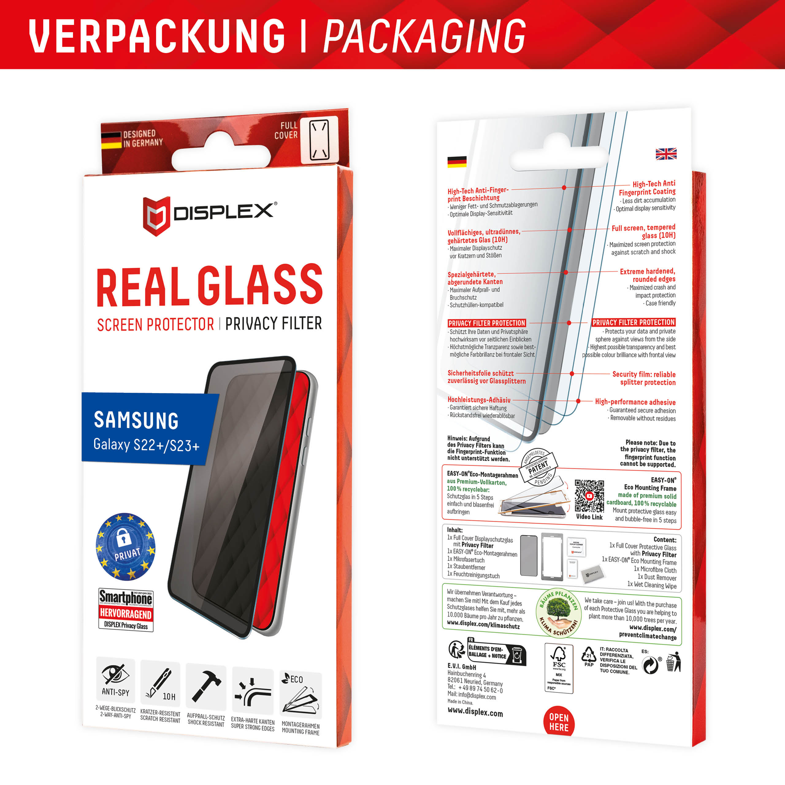DISPLEX Privacy Glass FC Samsung Galaxy S22+/S23+ 107322272_1839551298