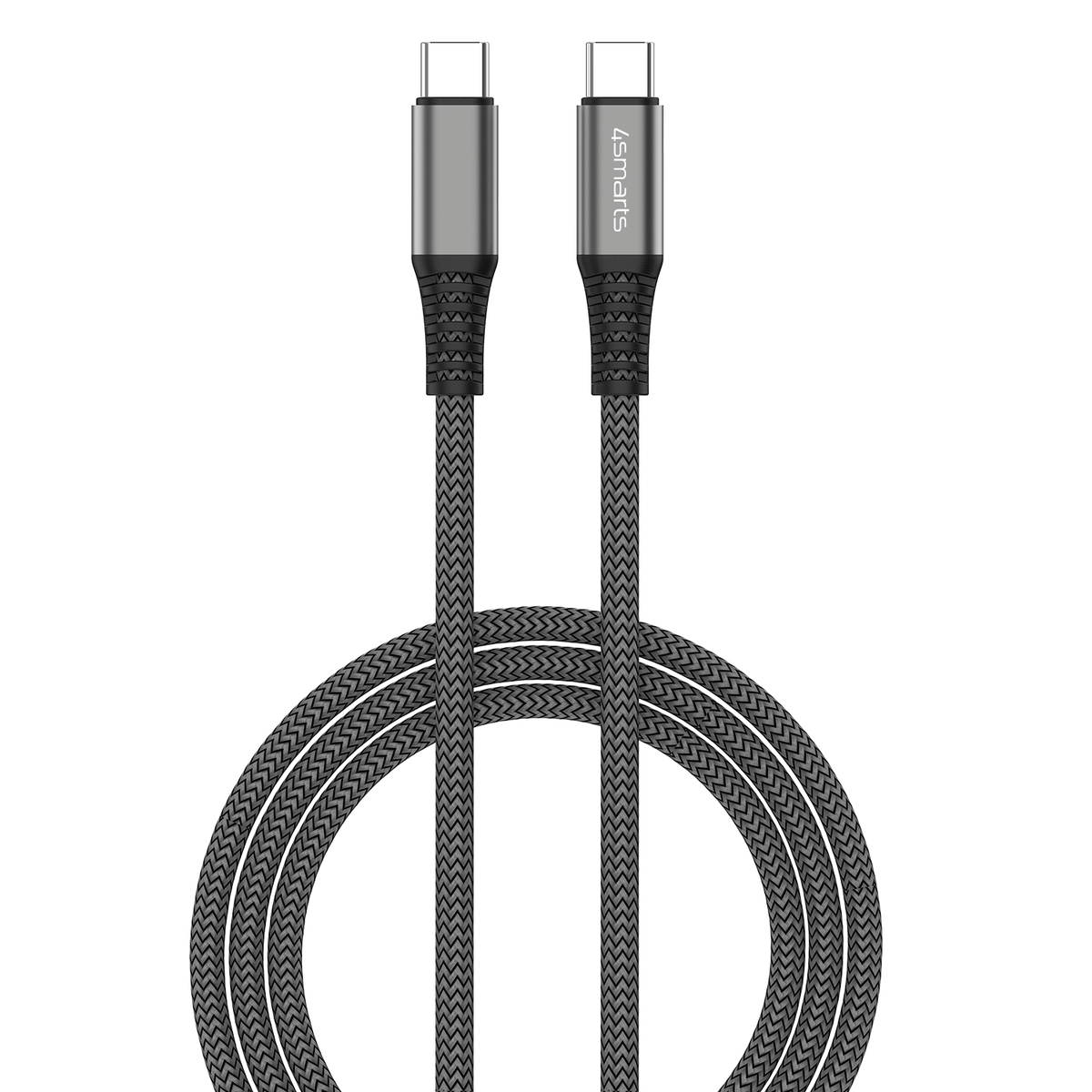 4smarts USB-C auf USB-C Kabel PremiumCord 100W 3m, schwarz
