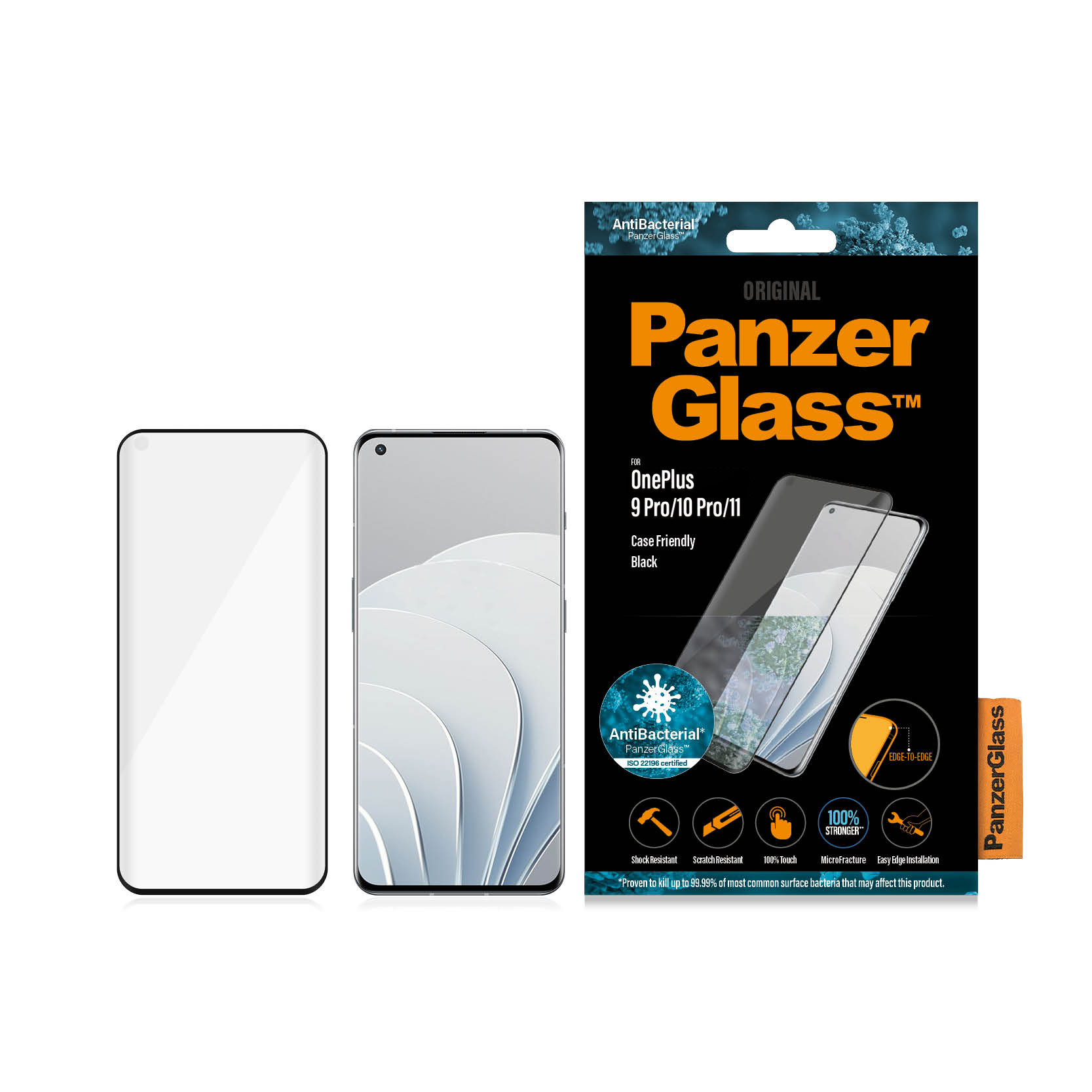 PanzerGlass E2E OnePlus 9 Pro/10 Pro Case Friendly, Antibakt 89716295_7868621588